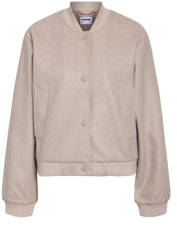 NOISY MAY NMEDDI L/S BOMBER JACKET FWD NOOS Frauen Mantel beige Streetwear