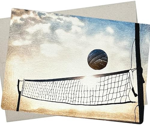 Whitman and Daughter Volleyballkarte, Volleyball-Geburtstagskarte (1 Premium-Karte, 12,7 x 17,8 cm) für Volleyball-Trainer, Dankeskarte, Abschlussfeier usw. – 898
