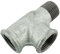 Fittingstore - Raccordo a T interno filettatura esterna aria compressa acqua raccordo idraulico (ghisa malleabile zincato, G 1 1/2)