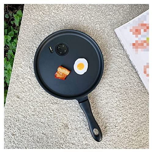 PODSI Funny 3D Phone Case For iPhone 16 15 14 13 12 11 Pro Max X XR XS Max Cellphone Cases Frying Pan Back Cover(C,For iPhone 13)