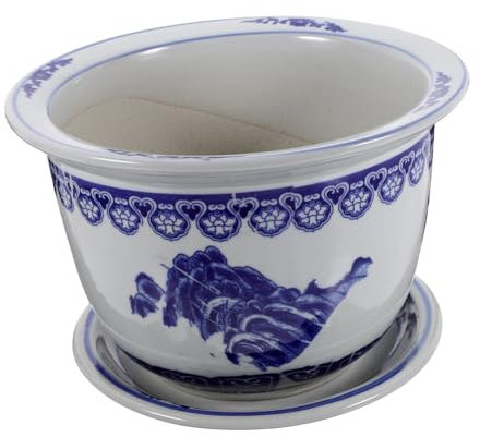 Sosoport Maceta de Cerámica para Bonsái Macetas Bonitas para Jardín Macetas para Jardín Y para Bonsái Maceta de Cerámica China