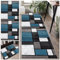 Teppich Läufer Flur rutschfest Langer Läufer Waschbar Kurzflor Küchenläufer, Korridor Teppich Läufer Teppich Eingangsbereich Innen 40 x 80 cm für Flur, Schlafzimmer, Küche, Eingang