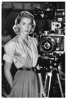 fsgfod Grace Kelly Poster auf Leinwand, Schlafzimmer, Dekoration, Landschaft, Büro, Raumdekoration, Geschenk, 30 x 45 cm