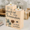 Freundin Geschenk, Seutgjie Kerzenständer Holz Geschenkideen Freundin zum Geburtstag Weihnachten Dankeschön Valentinstag für Bestie Beste Freundin Frauen Personalisiertes Geschenk