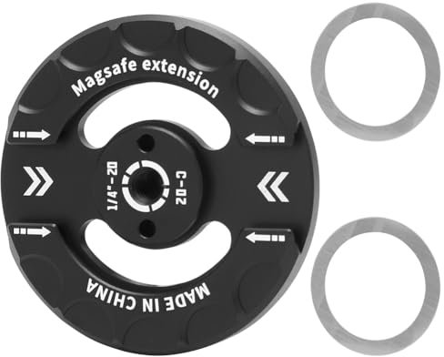 LOMUG Magnetische Stativhalterung, kompatibel mit Magsafe iPhone 16, 15, 14, 13, 12 Pro Max Plus Serie, magsafe Stativhalterung mit Cold Shoe 1/4 Zoll Gewinde Klebering für Videoaufnahmen