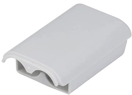 White AA Battery Holder Shell Back Door Cover Lid Replacement, Compatible with Xbox 360 Wireless Controllers
