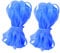iplusmile 2pcs Elastic Ropes Extra Gym Rope Jumping Bulk Skipping Home Exercise Twine Thick Rope Jump Rope Blue
