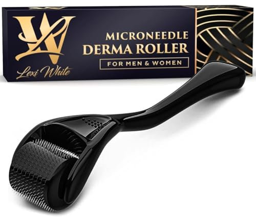 Derma Roller para piel, cabello y barba: dermaroller cabello con microagujas (0,5mm)