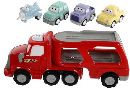 ERINGOGO 1 Satz Fahrzeug Spielzeugset für Inertial Auto mit Licht und Musik Baufahrzeug Modell für Jungen und Interaktives Lernspielzeug für Geburtstage und Tägliches