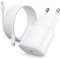 25W Cargador para iPhone 16 15/16 Pro/16 Pro Max/16 Plus/15 Pro/15Pro Max/15 P, PD 3.0 USB C Power Adapter Cable de Carga Rápida para iPad Pro/Air 2024/10ª Generación, Cargador Rápido con Cable de 2m
