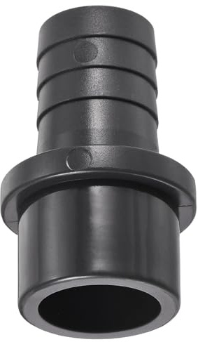 TA-VIGOR PVC Pipe Fitting, 16mm Barb x 25mm Spigot Straight Tube Adapter, Hose Barb Connector Quick for Water Hose, Irrigation, Garden, Plumbing Pipes (1PCS, Black)