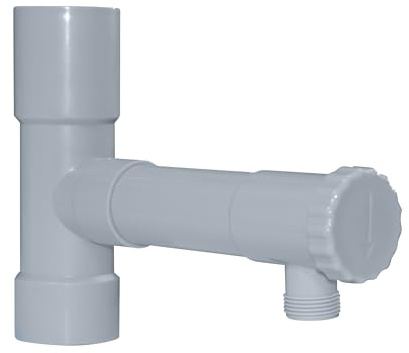 Jardibric - Collecteur Eau de Pluie Ø50 mm Gris pour Descente de Gouttière - Raccord Récupérateur Eau Sortie Filetée 20x27