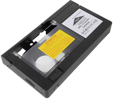 VANZACK Kassettenadapter für VHS-c und Camcorder Zubehör zur Konvertierung und Wiedergabe Kompatibel mit Videokassetten Werkzeug für Digitale Umwandlung