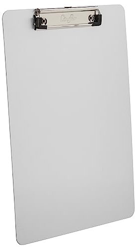 Läufer 21518 Klemmbrett, Aluminium, DIN A4, mit flacher, extrastarker Klemme