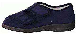 LIROMED 476-20Z5 Marine (blau) - geschlossener Hausschuh - Herrenschuhe Prophylaxe Diabetiker, Blau
