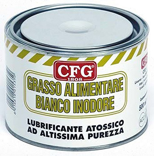 CFG - SPECIALE GRASSO ALIMENTARE 500ML BIANCO INODORE ATOSSICO LUBRIFICA PROTEGGE ORGANI MACCHINE PER LAVORAZIONE ALIMENTARE