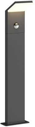 Lucande LED Wegeleuchte/Pollerleuchte 60 cm mit Bewegungsmelder, Außenleuchte spritzwassergeschützt IP54 8,5W