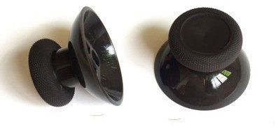 GGZone 2 tappi per joystick analogici 3D di ricambio per joystick per controller Xbox One, One Slim, Elite, X, parti di riparazione (nero)