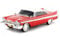 Greenlight Collectibles – Plymouth Fury 1958 Diecast Modellauto Christine – Maßstab 1/24 – Evil Version rot weiß, dunkle Scheiben