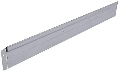 bellissa Rasenkante NT aus Metall - 7095 - Stahlblech feuerverzinkt und verwindungssteif, silberfarbig - 118 x 13 cm, Nutzlänge 34,5 m - Mit patentierter Verbindungstechnik