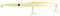 JATSUI Drake 210 Skipping Lure Floating, Needle, Misura, Colore Ywo Artificiale da Pesca, Arancione/Bianco/Giallo, 210 mm