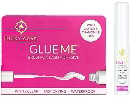 Pinky Goat GLUEME Lash Adhesive, White Clear, Brush-on