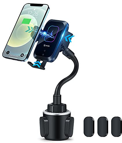 UPSTONE Kabellose KFZ-Ladegerät-Halterung / Handyhalterung, automatischer Infrarot-Smart-Sensor, Klemmen Qi, 10 W, 7,5 W, universell verstellbar, kabelloses Aufladen von Lüftungsschlitzen