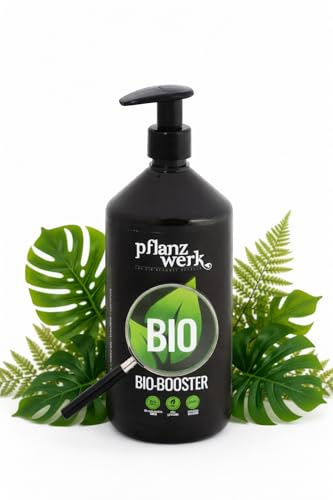 PFLANZWERK® Pflanzendünger BIO-BOOSTER - 100% Biologisch - 100% Vegan - NK-Flüssigdünger 4l *Langzeitwirkung* *Perfekter Grünpflanzen, Obst und Gemüse Bio-Dünger* *Premium Markenqualität*