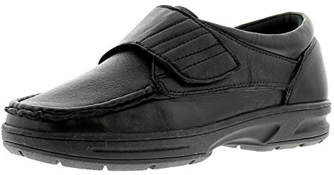 Dr Keller Mens Texas Leather Gentleman Shoes Black 10 UK