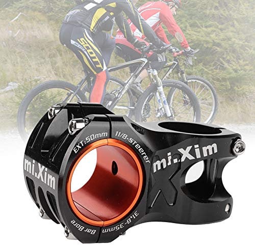 Cuque Stem, 31.8 Bike Stem, Aluminium Alloy Bicycle Handlebar Stem Handlebar Extender Handlebar for 35mm Handlebar Diameter for Road Bike, Mountain Bike, BMX, Cycling (Black)