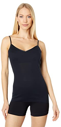 Damen Spaghetti Top Padded black M