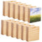 YOUEON 12 Stück unbearbeitete Holzblöcke für Kunst und Handwerk, 10,2 x 10,2 x 2,5 cm MDF-Holzplatte Holz quadratische Blöcke Handwerk Panels ideal für Kunsthandwerk, Malerei, DIY-Projekte