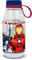 Marvel Ecozen Avengers Iron Man Hulk Captain America, durchsichtige Tritan-Trinkflasche für Kinder, 460 ml, mit Silikonverschluss und Griff