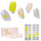 NAILOG Semi Cured Gel Nail Strips, 34 pcs Salon-Quality Gel Nail Stickers, Long Lasting Nail Wraps for Women with Soft Gel Finish (Feeling Good)