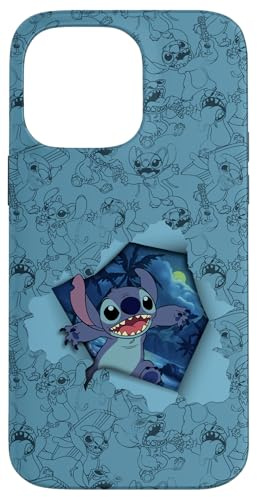 Disney Lilo & Stitch Tropical Breakout mit Engel Hülle für iPhone 14 Pro Max