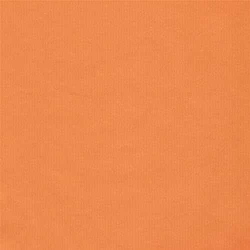 1 x Rolle Geschenkpapier Orange Summer Sunbeam 70 cm x 100 m – Geschenkverpackung aus einfarbigem geprägtem Papier für Geburtstage, Weihnachten und andere besondere Anlässe
