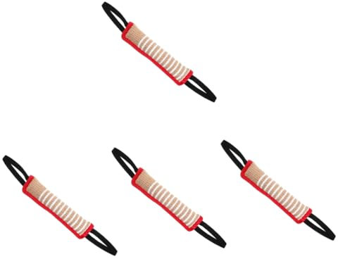 YARNOW 4stücke Hundebisskissen Aus Jute Interaktives Trainingsspielzeug Für Große Hunde Robust Und Langlebig Fördert Aktives Spielen Und Zerstörungsverhalten