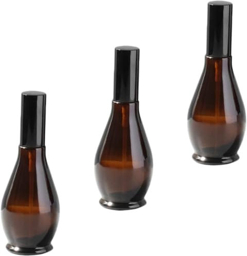 3 piezas de botella de spray de niebla fina, botella de spray vacía, botella de spray ámbar, contenedores de viaje, rociador de líquido de maquillaje, contenedor de líquido, botella de spray de viaje,