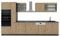Vicco Küchenzeile R-Line, Artisan Eiche/Anthrazit, 350 cm mit Hochschrank, AP Anthrazit