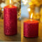 Marco Paul Stumpenkerze – Elegante Kirche Weihnachtskerze – Heimdekoration Kerzenbeleuchtung – festliche Hochzeitsdekor-Kerze für Veranstaltung, Esszimmer, Party, Tischdekoration im Freien (glitzernde