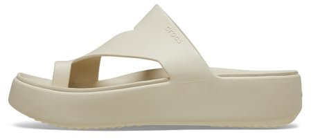 Crocs Getaway Platform Toe Loop, Sandali Donna, Sandstone, 41/42 EU
