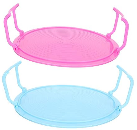 Cabilock 2 Estantes Multifuncionales Rejilla para Horno Microondas Bandeja para Almacenamiento Rejilla para Alimentos Bandeja para Cocinar Al Vapor