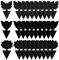GeekerChip 30 Stück Fliegenfalle,Schwarztafeln Klebrige Insektenfallen,Premium Sticker Fliegenfalle,Steckbare Fliegenfalle Gelbtafeln Gelbsticker,Wasserdicht und Ungiftig(Schwarz)