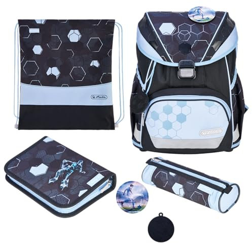 Herlitz Kinder Ultralight XL Grundschulranzen, Blau