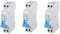 gloca Interruttore Magnetotermico Automatico 1P+N 220V 6KA 1 Modulo DIN (6 Ampere, 3)