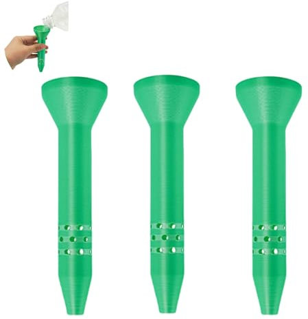 3pcs Root Watering Funnels,Plant Watering Devices, Root Watering Spikes,Hanging Basket Watering Device,Vacation Plant Waterer,Watering Spikes for Outdoor Plants,Self Watering Plant Spikes while Away