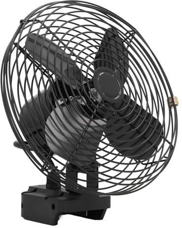 Spacnana Ventilatore a Batteria 8 Pollici, Design Portatile in Acciaio Inossidabile con Impostazioni di velocità Regolabili per Ufficio Domestico e attività all'aperto