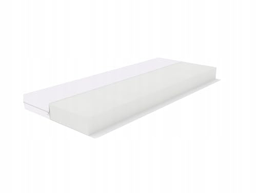 REM-Sen Matratze 90x190cm Höhe 9 cm Härtegrad 4 (H4) aus elastischem Polyurethanschaum T25 mit Antiallergischem Bezug, Feste Schaumstoffmatratze für Erwachsene & Kinder, Öko-Tex Zertifiziert