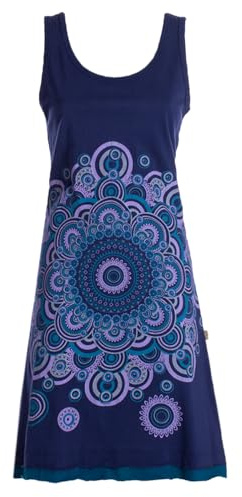 Vishes Trägerkleid Hippie Sommerkleid Mandala Print Baumwolle - Alternative Mode