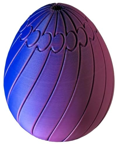 Twisty Fidget Ei, 3D-gedrucktes rutschiges Ei, glattes rotierendes Stressabbau-Spinner-Ei, rotierende Fidget-Puzzle-Spielzeug zur Stressreduzierung, Bunte Oster-Ei-Spielzeuge for den Korb